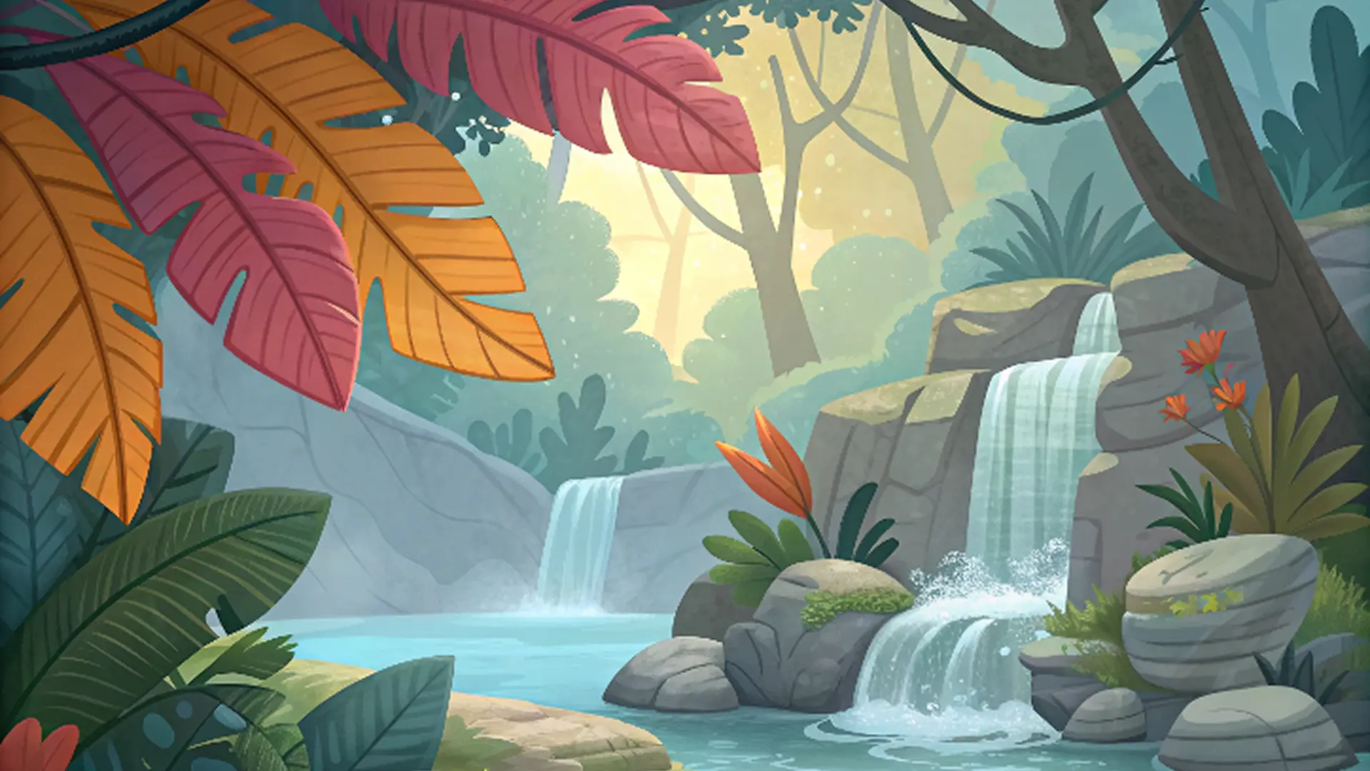 Jungle slots artwork contact section